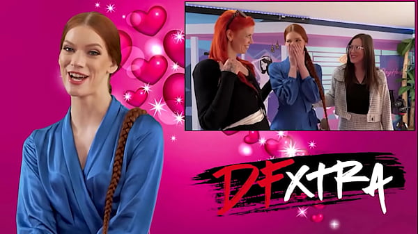 Queen brittany andrews pegs sub while stuffed in both holes