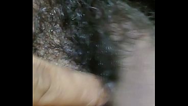 Solo hairy dried slimy cock masturbating