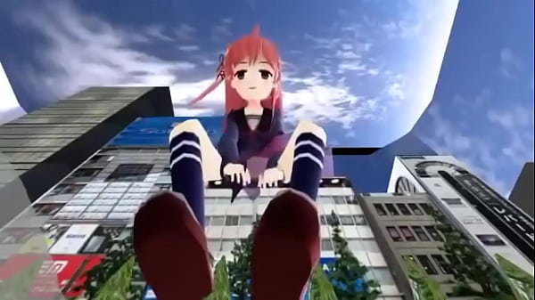 MMD Giantess tiny try to escapewith sound