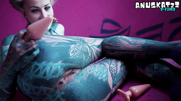 Solo ANAL fisting Toys and_Plugs for TattooGirl Asshole streching