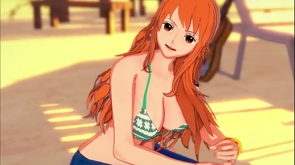 Nami gives you_the handjob of your life_on the_beach JOI One Piece