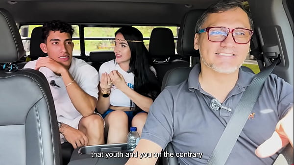 Colombian Milf Fucks A Young Man With A Huge Dick In The Car - Juan Bustos Road thumbnail