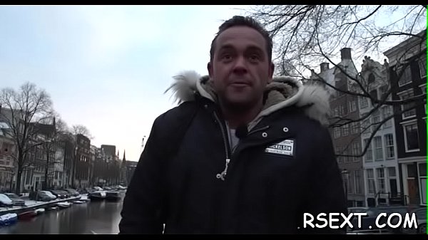 Sexy hooker with a_sexy ass rides_a hard pole with_excitement