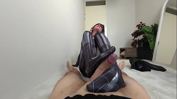 Spidergirl Spandex Milking & Edging Video thumbnail