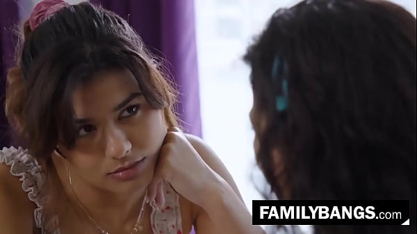 Petite Sweet Teenie Last Fucking with her Ebony Hot Stepsis ⭐ FamilyBangs.com 