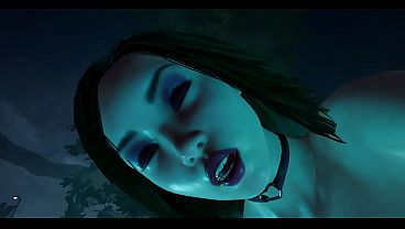 Pool lesbian scene with Vickie 