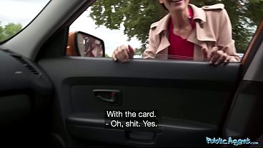 This mature server had never had sex with a stranger before public agent