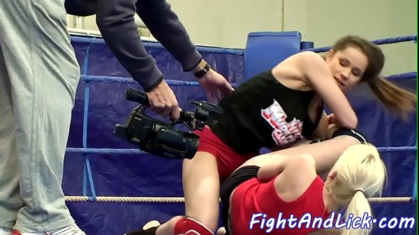 Euro lezzies wrestling and licking pussies 
