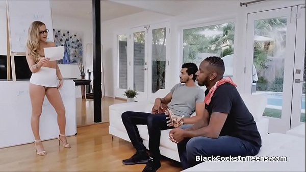 Tutoring turns into a wild bbc threesome