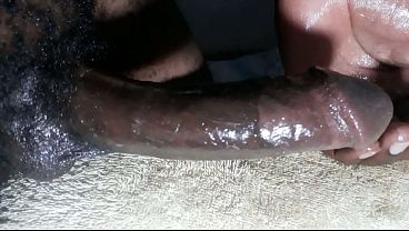 Huge cum from Kenya bigblack dick closeup handjob