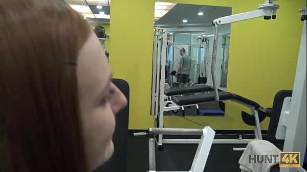 HUNT4K. Cute girl instead of training hassex in gym withrich hunter