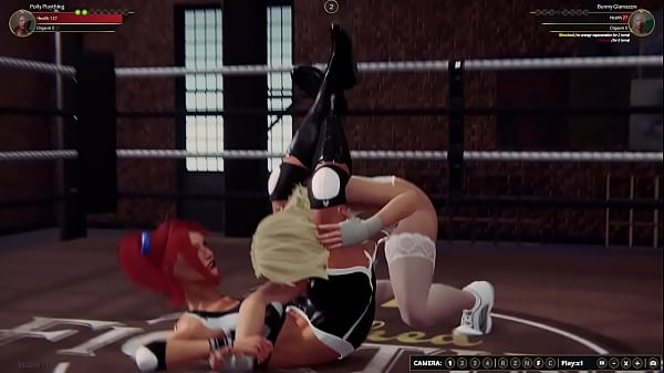 Polly_Plaything VS Bunny Glamazon (Naked Fighter_3D)