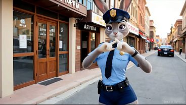 Nonton Furry Zootopia: Judy Hopps And Nick Wilde - Cunning Fox Fucks Bunny After Work thumbnail