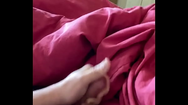 Wanking in my bedroom with hard wet cock with big cumshot