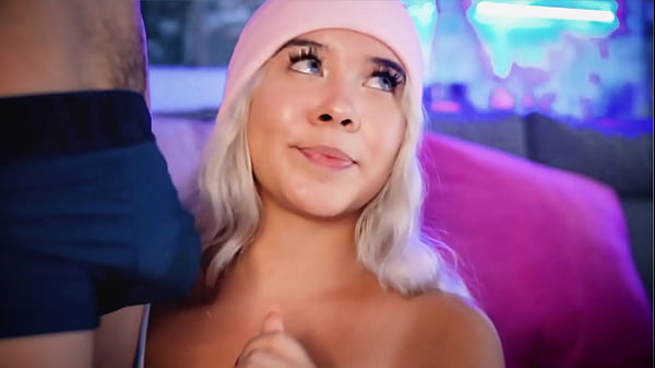 Blonde plays with her friend's cock while wearing_boxers