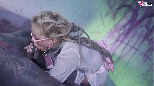 Glasses And Buttplug Tattooed Teen Riding A Tattooed Dick Fucking Dp Facial thumbnail