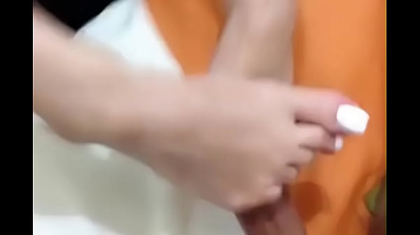 Footjob with hot feets of rojhin rasuli