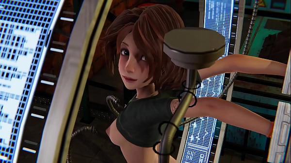 Cass Squirts After Beeing Penetrated With Two Dildos In Sex Machine thumbnail