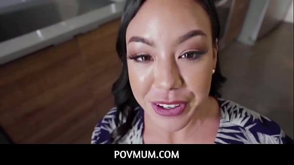 PovMum  -  PAWG Brunette Step Fucking Stepson On Couche, When Husband Not Home - Kitten Latenight
