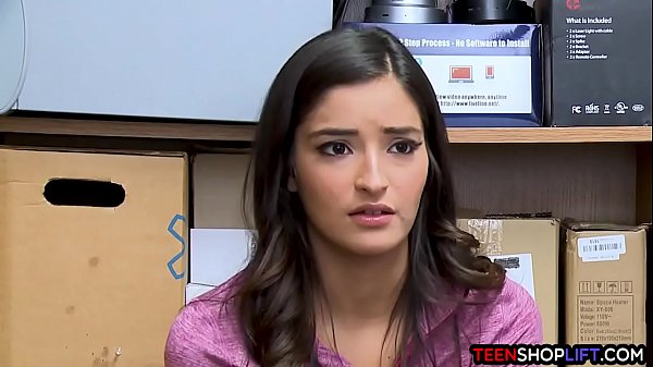 Young shoplifter teen gets busted by_a hung mallcop