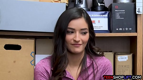 Play MP4 - Young shoplifter teen gets busted by a hung mall cop