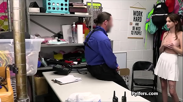 Busty suspect milks security guard after strip search 