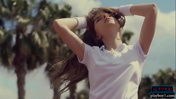 Two Euro teen hotties striptease andposing outdoor