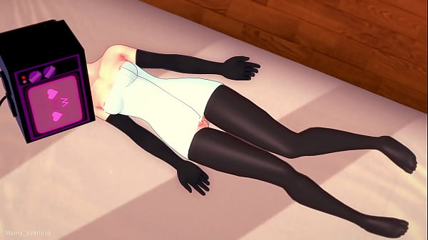 Tv woman quiere jugar_con una_gran polla esta_mojada_y solo viste una_toalla_Versión_hentai