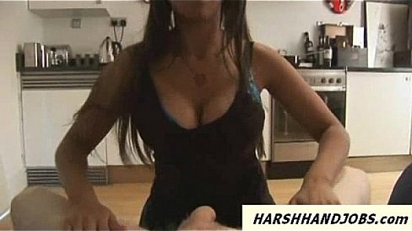 Sexy black girlfriend smacks dick during handjob 