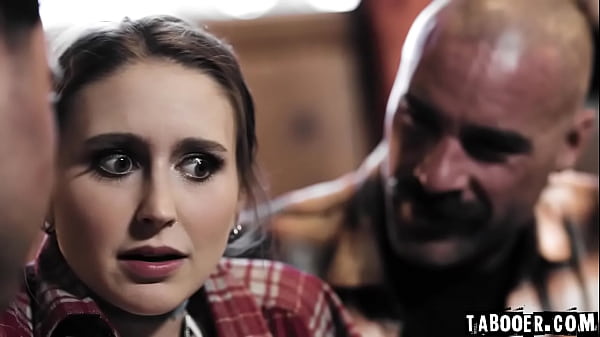 Laney Grey's 3SOME with two older men 