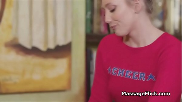 Beautiful cock massage in cheerleader uniform