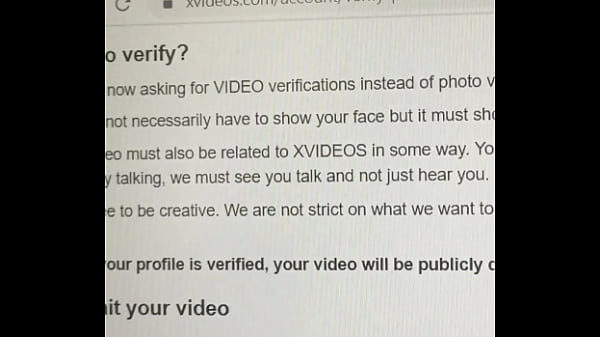 Verification video