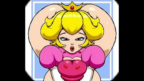 Princess peach kissing a big stick