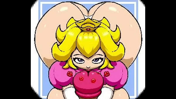Princess peach kissing a big stick