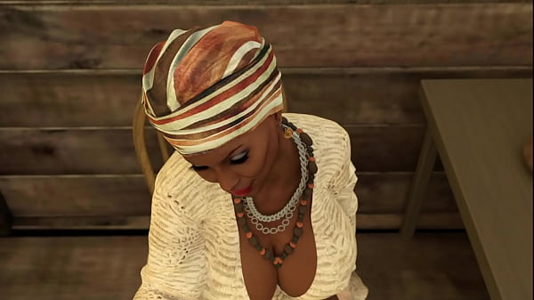 Чернокожая мамочка не прочь поработать ручкой заденьги 7