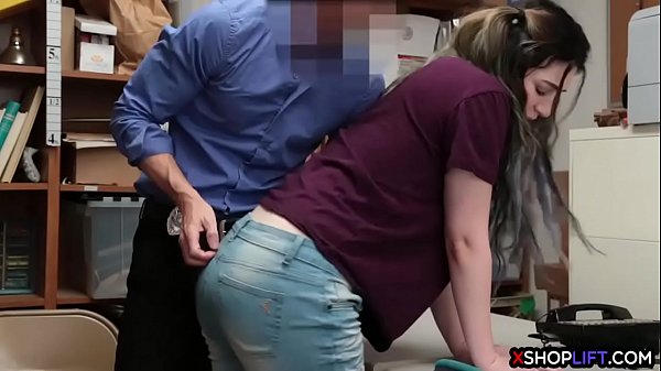 Play MP4 - Curvy busty teen thief takes a big cock for freedom