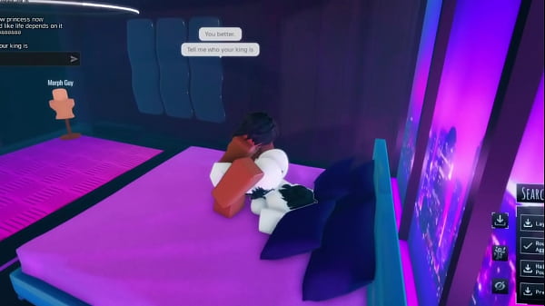 Play MP4 - Horny slut gets dicked down by her king &lpar;Roblox&rpar;