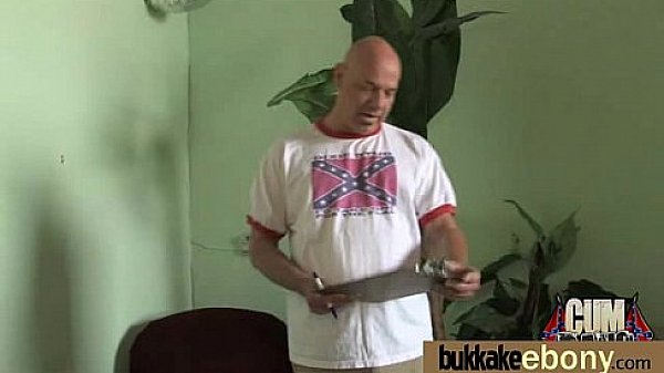 Ebony cum slut hottie bukkake party 16 