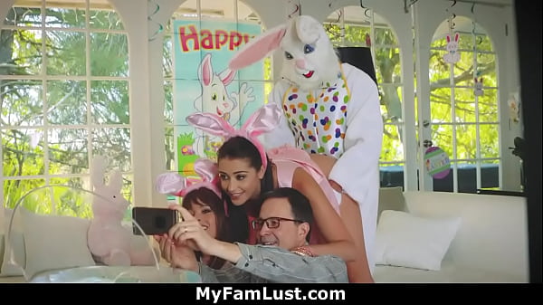 Stepbro_in BunnyCostumeFucks His HornyStepsister on Easter Celebration myfamlust