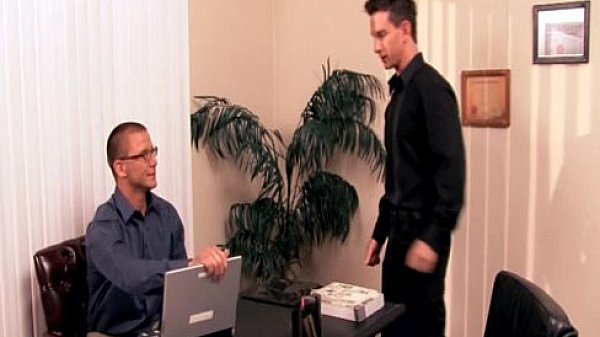 Sexy gays Brenn and Luke have sex in office only on Suite703 