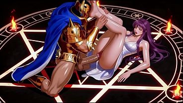 Saint athena vs 12 gold saints gangbang blowjob asmr 3p