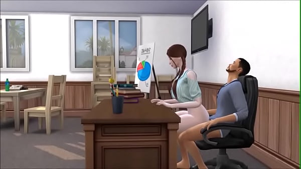 Lehrer benutzt Schülerin 18 Jahre_alt Sims_4
