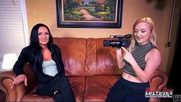 Alex And Carmen Petite Blonde Brunette Shared Deepthroat Passion!
