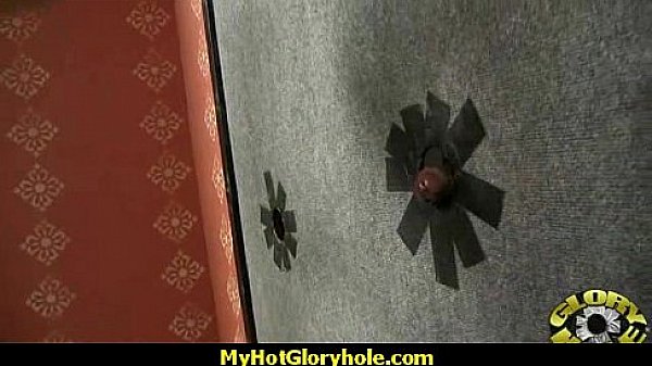 I sneak Black BJ as I fuck husband thrue gloryhole 20 