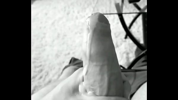 Lazy cumshot uncut bigcock