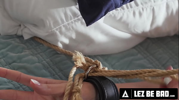 Play MP4 - LEZ BE BAD - TIED UP MILF Little Puck Gets STRAP-ON Dominated & RAW FISTED By Femdom Lilly Bell