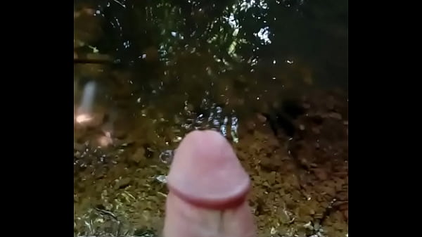 Soloboy cums in nature 