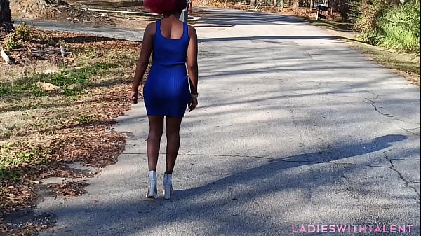 She was walking in the streets 