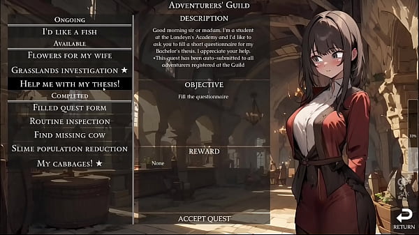 At least my cat girl is learning to give me head slave harem part 2 