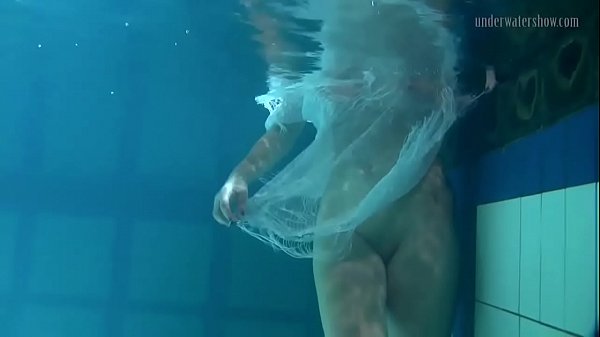 Lesbos from Russia Polcharova and Siskina getting playful in the pool with each other 